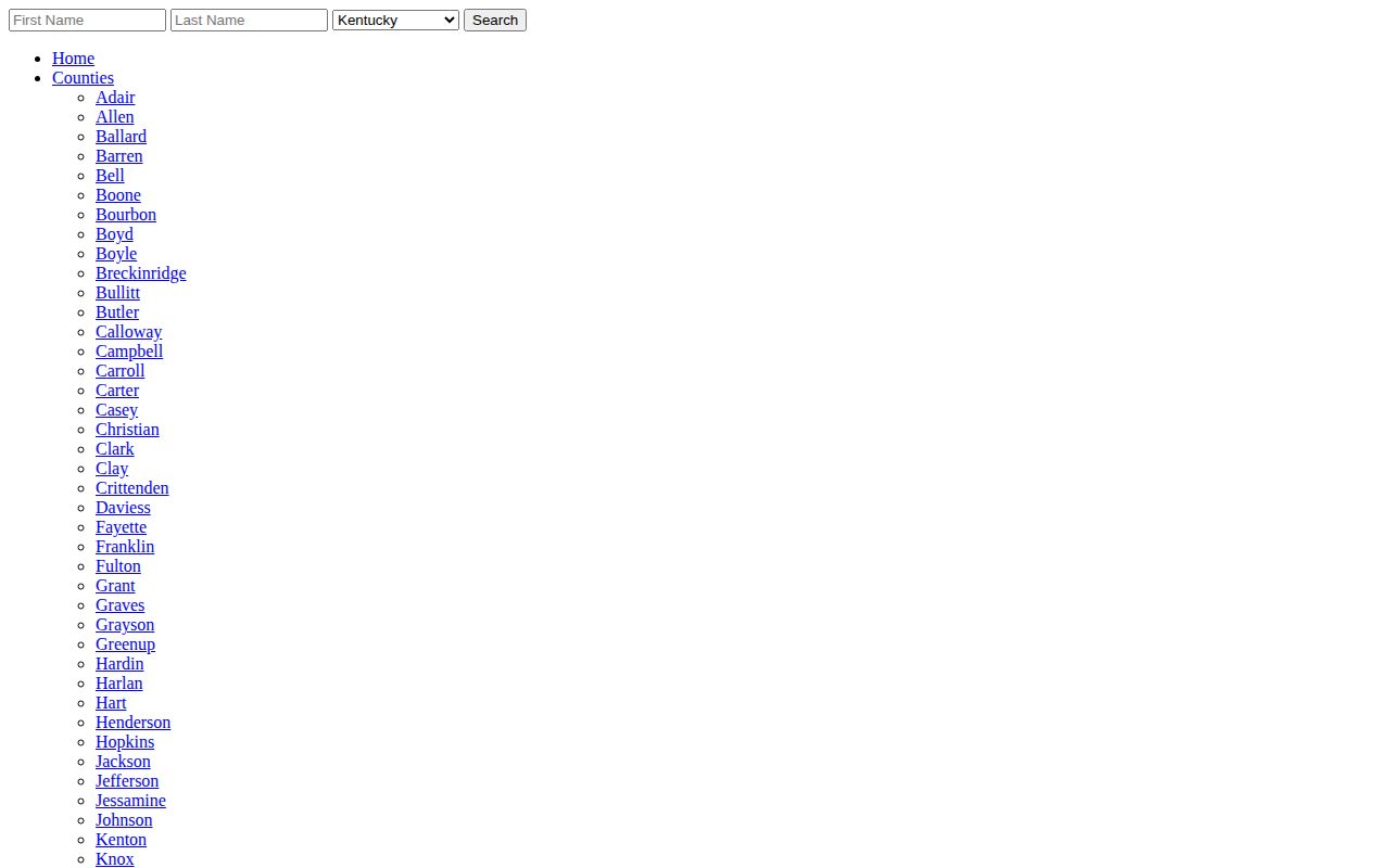 Unofficial Nelson County arrest search interface and source context